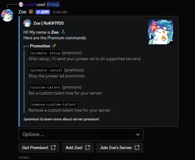 Premium Features Screenshot
